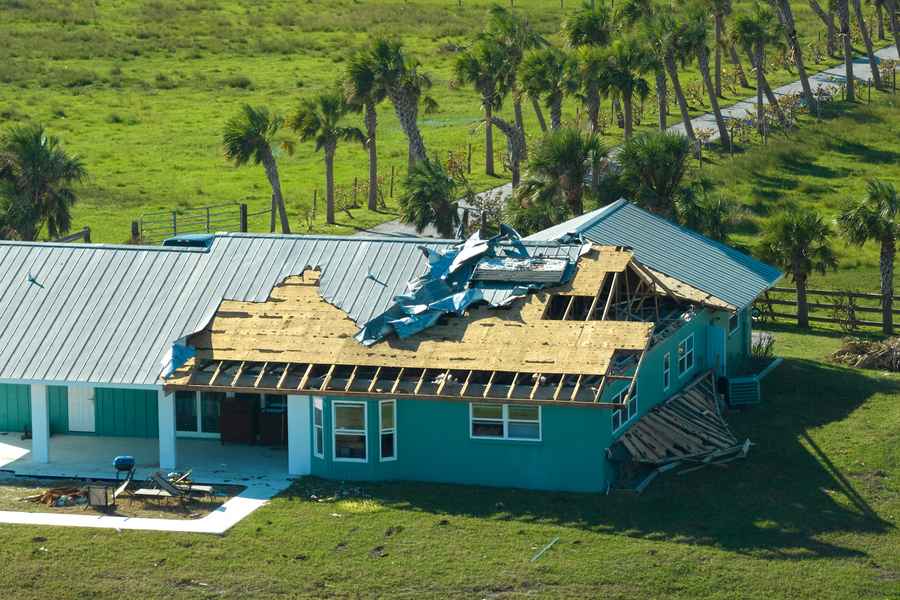 hurricane damage, Houston